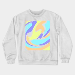 Colorful watercolor abstract texture art Crewneck Sweatshirt